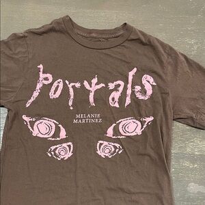 Melanie Martinez Brown and Pink Graphic Tee
